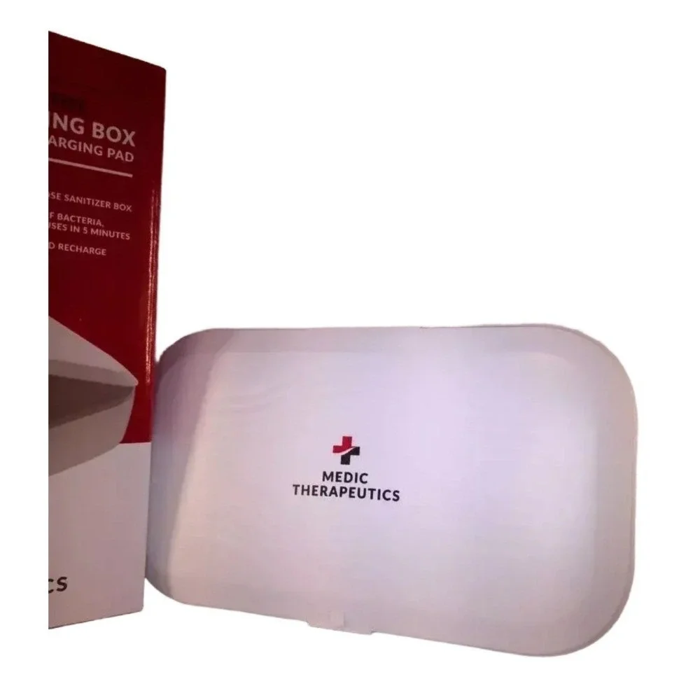 MEDIC THERAPEUTICS UVC LED Sterilizing‎ Box Wireless Charging Pad White
